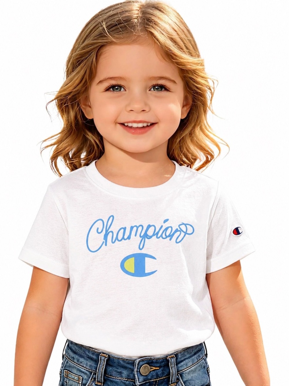 Champion Graphic Girls' Graphic Tee – Girls' Size XL – White – New with Tags